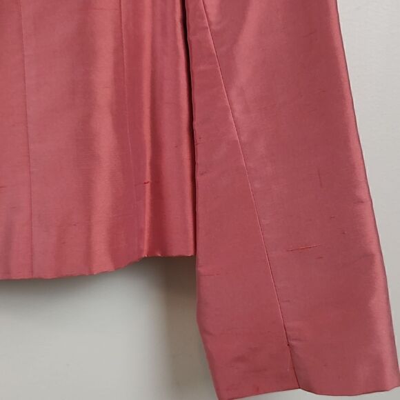 Talbot's Pure Silk One Button Blazer Jacket Size 10 - Picture 4 of 9
